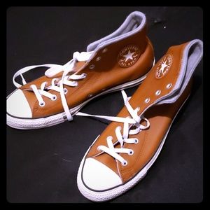 Leather, men's converse